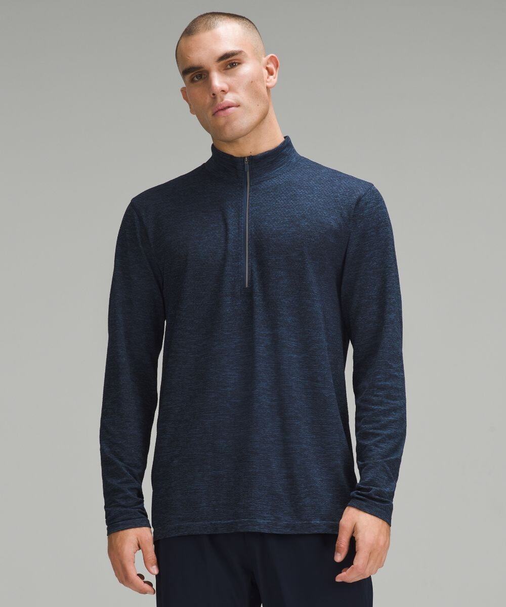 Lululemon Navy Metal Vent Tech Half-zip Long Sleeve Pullover Sz XL